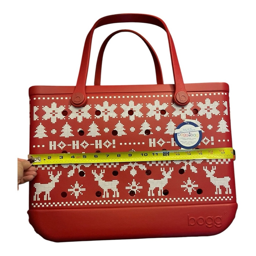 NWT Bogg Bag Original Tote color Ugly Red Sweater - Picture 4 of 11